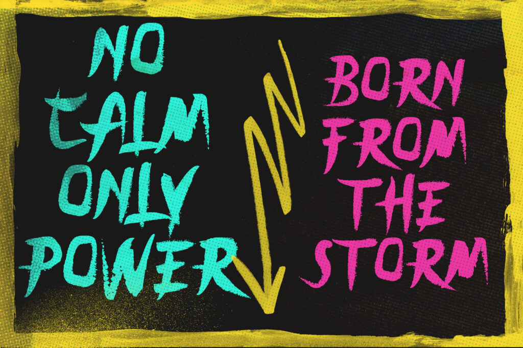 12 - Energy Rush Dry Brush Font type