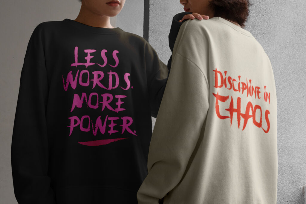 8 - Energy Rush Dry Brush Font apparel design